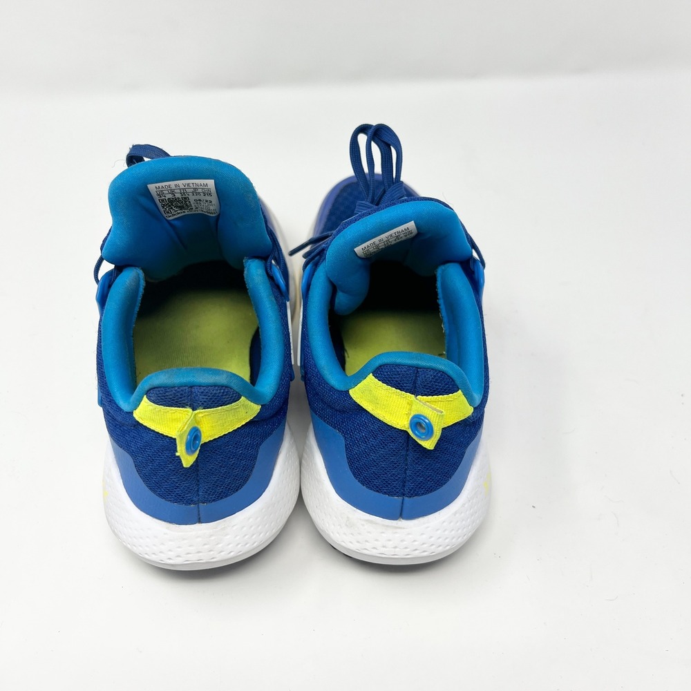 Adidas Edge Lux Boys Running Shoes 3.5 Royal Blue White Yellow Low Top - Picture 3 of 11
